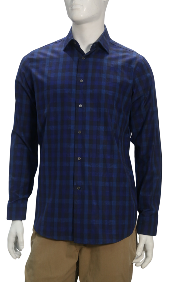 Blue Plaid Shirt